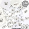 Big Dot of Happiness Champagne Elegantly Simple - Guest Party Favors Candy Favor Sticker Kit - 304 Pieces - 2 of 4