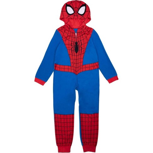 Hooded spiderman pajamas cheap