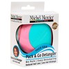 Michel Mercier Pack and Go Detangler - Innovative Mini Scalp Massager for Less Breakage - No Pain Hair Brush - Thick Hair - Turquoise-Pink - 1 pc - 2 of 4