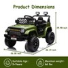 12V Ride On Car for Kids, Electric Vehicle Toddles, Battery Powered Truck Car Toy with RC, LED, Music, 4-Wheel Suspension - 2 of 4