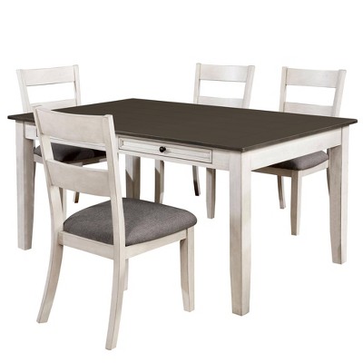 5pc Acker Dining Set Gray - HOMES: Inside + Out