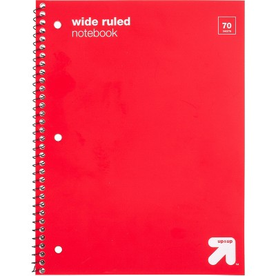 Photo 1 of 15 PACK OF Wide Ruled Red 1 Subject Flexible Cover Spiral Notebook 