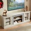 70" Modern TV Stand with Faux Stone,2-Door Large Entertainment Center Fits TVs up to 75 Inch for Living Room-Baofuwish - 2 of 4