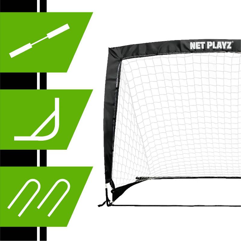 Net Playz Soccer 4&#39; x 3&#39; Goal Lighting Portable Net, 6 of 9