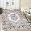 Machine Washable Vintage Runner Rug, Non Slip Low Pile Oriental Carpet for Entryway, Hallway, Kitchen, Laundry - 3 of 4