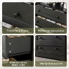 4 Drawer Wooden Dressers for Bedroom, Modern Nightstand for Bedside, Wood Chest of Drawers Storage Organizer for Living Room, Hallway, Closet - 4 of 4