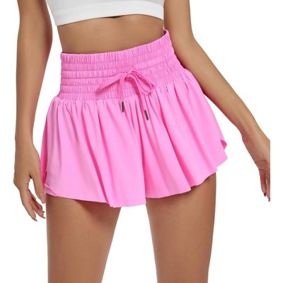 Clotth Flowy Athletic Shorts for Women Workout Running Gym Yoga High Waist Skort Sweat Skirt Cute Clothes Summer Outfits