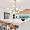 POWLIG 12-Light Nickel Mid Century Modern Sputnik Chandelier - 4 of 4