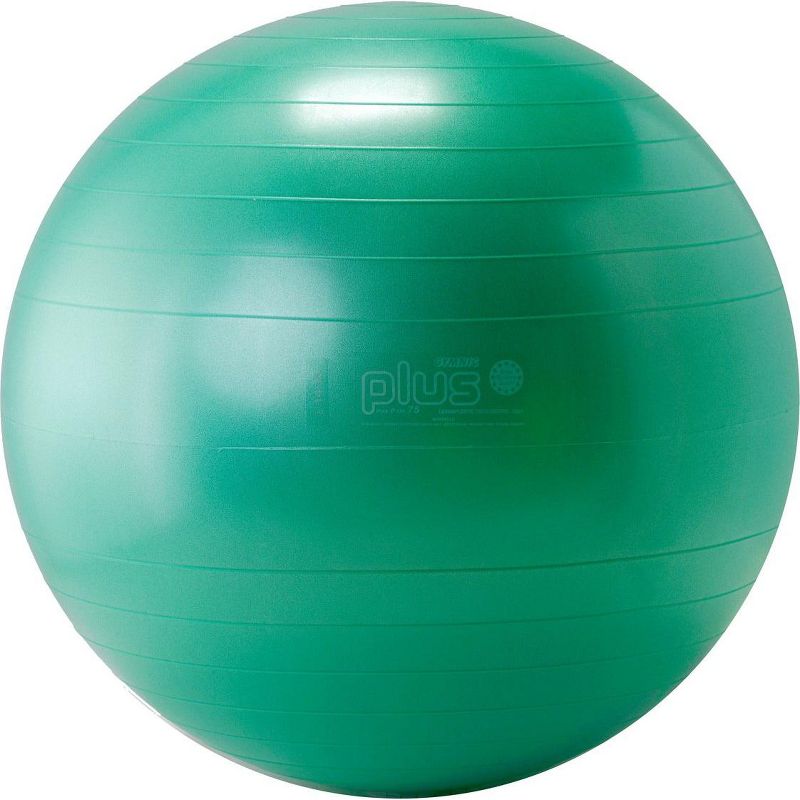 Gymnic Ball Plus 75 Fitness Exercise and Therapy Ball - Green, 1 of 2