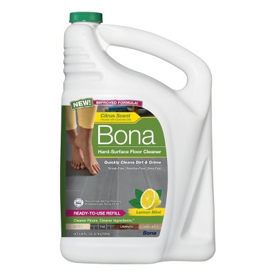 Bona Multi-Surface Floor Cleaner Refill - Lemon Mint - 128oz