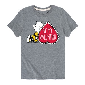 Boys' - Peanuts - Be My Valentine Short Sleeve Graphic T-Shirt - 1 of 4