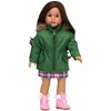 Sophia’s Complete Fall Outfit with Dress, Parka, & Booties for 18” Dolls, Pink/Green - 4 of 4