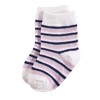 Touched by Nature Baby Girl Organic Cotton Socks, Navy Lt. Pink - image 4 of 4