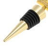 Unique Bargains Bottle Stoppers Crown Wine Stopper Zinc Alloy PTR Black Gold Tone 4.13"x1.57"x0.79" 1 Pc - 3 of 3