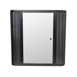 GlasFlength Decorative Wall Mirrors Medicine Cabinet Accent Mirror Wall Mounted Mirror Storage Cabinet for Bathroom Wall, Black, 23.62"*5.11"*23.62" - 1 of 4