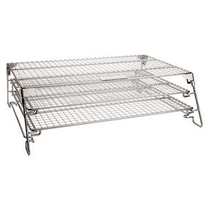 Cuisinart 3-Tier Pellet Grill Rack System: Stainless Steel Smoker for BBQ, Chicken Legs & Tacos - 1 of 4