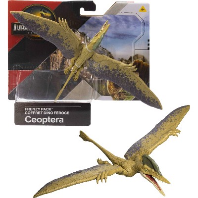 Jurassic World Rebirth Frenzy Pack Ceoptera Dinosaur Figure, Authentic Toy, Digital Play