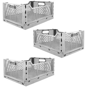 OnDisplay Stackable Folding Desk/Beauty/Closet Storage Crate - 1 of 4