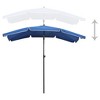 vidaXL Garden Parasol with Pole 78.7"x51.2" Azure Blue - 4 of 4
