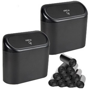 TruAIR Mini Car Trash Bins with Bags (2-Pack) - 1 of 4