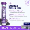 Zipfizz Daily Energy Drink Powder, Grape - 0.39 Oz Tube (Pack of 20) - 2 of 4