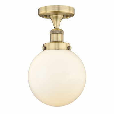 Beacon - 1 Light Semi-Flush Mount In Industrial Style-8.25 Inches Tall and 6.5 Inches Wide