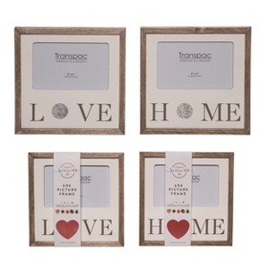 Transpac MDF Changing Seasons Magnetic Frame Set of 2 Christmas Home Decorations - 1 of 1