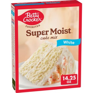Betty Crocker White Super Moist Cake Mix - 14.25oz - 1 of 4