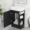 TOBILI 18.6" Bathroom Vanity with Sink, Bathroom Vanity Cabinet with Two-tier Shelf, Left or Right Orientation - 3 of 4