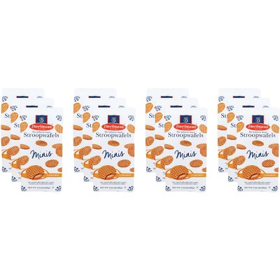 Daelman's Wafer Caramel Mini Stroopwafels - Pack of 12 - 7.4 oz
