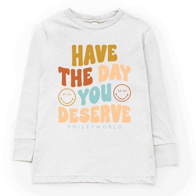 The Juniper Shop SmileyWorld Have The Day You Deserve Groovy Youth Long Sleeve Tee