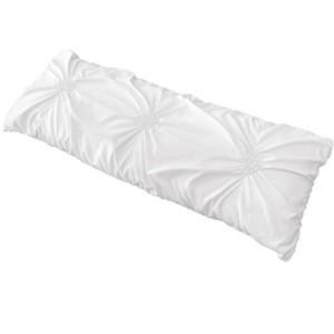 Sweet Jojo Designs Boy or Girl Gender Neutral Unisex Body Pillow Cover (Pillow Not Included) 54in.x20in. Harper Solid White - 1 of 4