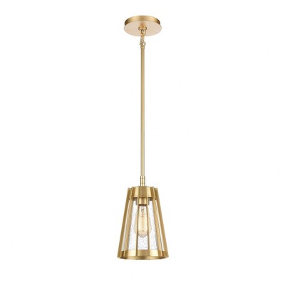 Elk Home Open Louvers 1 - Light Pendant in  Champagne Gold