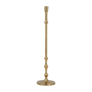 AZL1 Life Concept Candle Holders, Tall Slender Taper Holder with Bead Detailing for Floor and Entryway Display, Gold, 5.5"*5.5"*23.5" - 1 of 4
