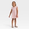 Toddler Girls' Short Sleeve Ribbed Dress - Cat & Jack™ - 3 of 3