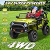 JOYRACER 24V 4WD 4-Wheeler Ride-On Truck Toys, 2-Seater Kids Electric Car w/ Remote, 7AH Battery, Spring Suspension, Bluetooth, Gift for Boys & Girls - 3 of 4