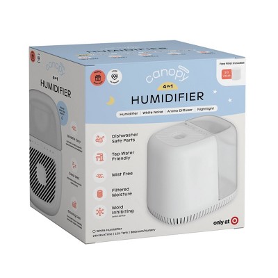 Canopy Mist Free Evaporative 4 in 1 Humidifier with Settings, Optional Night Light, White Noise Machine & Aroma Diffusion, 2.5ltr - White — detail 10