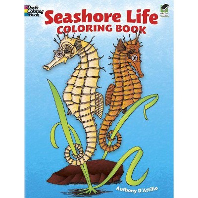 Seashore Life Coloring Book - (Dover Nature Coloring Book) by  Anthony D'Attilio (Paperback)