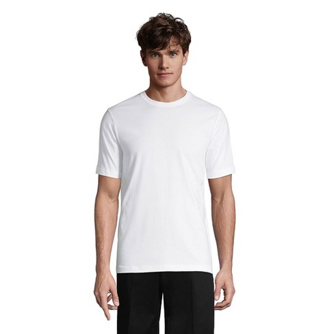 Lands' End School Uniform Men's Short Sleeve Essential T-shirt - Large ...