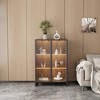 Curio Cabinet with Adjustable Shelves,15.75"D x 31.50"W x 53.13"H,Brown - 4 of 4