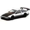 Toyota Sprinter Trueno AE86 Widebody RHD White and Black with Tarmac Cards "Global64" Series 1/64 Diecast Model by Tarmac Works - 2 of 4