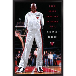 Trends International Michael Jordan - Chicago Bulls Introduction Framed Wall Poster Prints - 1 of 4
