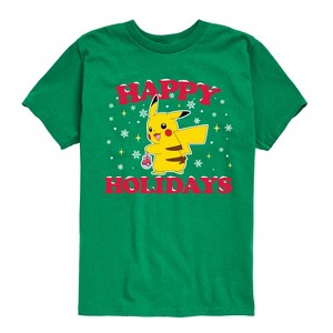 Boys' - Pokémon - Happy Holidays Short Sleeve Graphic T-Shirt - 1 of 4