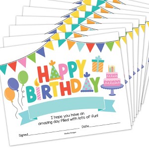 Hadley Designs Colorful Happy Birthday Certificates For Students, Set of 25 - 1 of 4