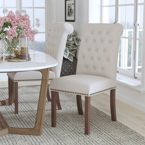 Flash Furniture HERCULES Series Parsons Chair with Rolled Back, Accent Nail Trim - 1 of 4