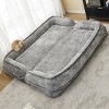 Bean Bag Loungers Modern with Pocket for Living Room Adjustable Backrest 71" Wide-3irtyhousy - 3 of 4