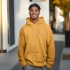 Dalix Ghost Embroidery Washed Hoodie Sweatshirt Fleece Relaxed Fit Lounge Mens - 3 of 4