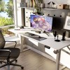 Celebalcony 71'' Adjustable Height Standing Office Desk, Computer Desks with Memory Preset, Splice Tabletop, White Frame - 3 of 4