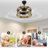 Bella Depot 18" Farmhouse Distressed Wood Ceiling Fan 3-Speed Reversible Blades with Remote Control and Light Kit(Bulbs not Included) - 4 of 4