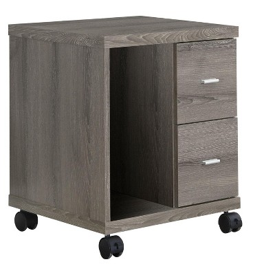 NicBex Mobile File Cabinet with Double Door,Office Cabinet with Metal Handles and Casters,Modern Cabinet,Filing Cabinets for Home Office